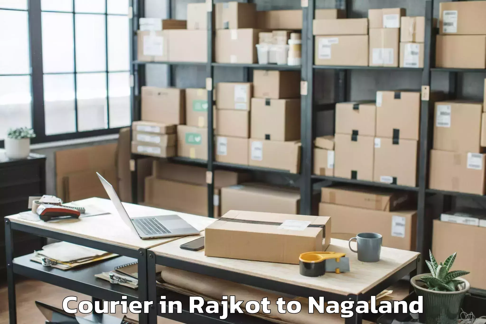 Leading Rajkot to Noksen Courier Provider